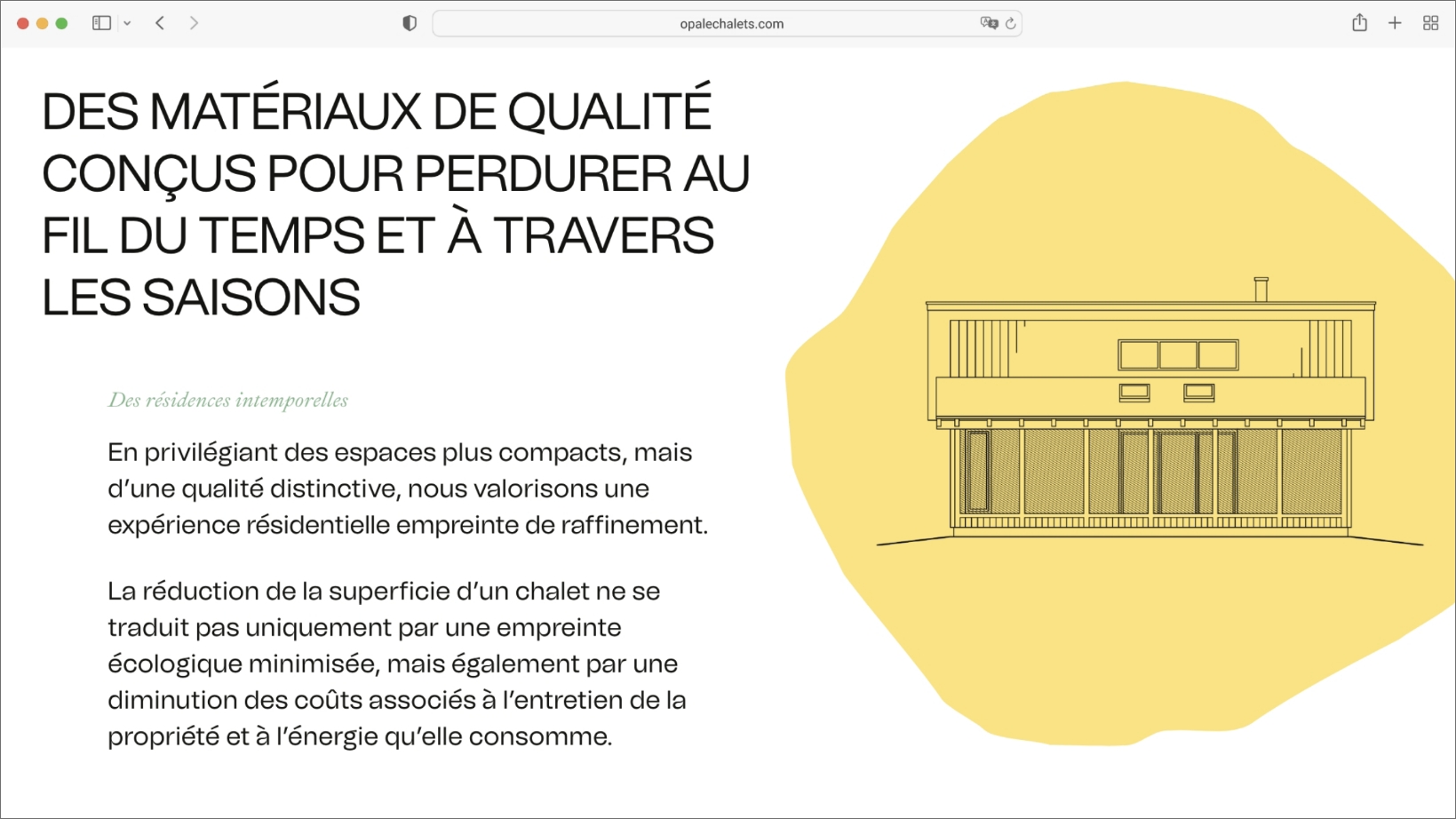 Opale: site web